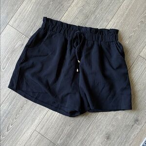 Black Paperbag Shorts